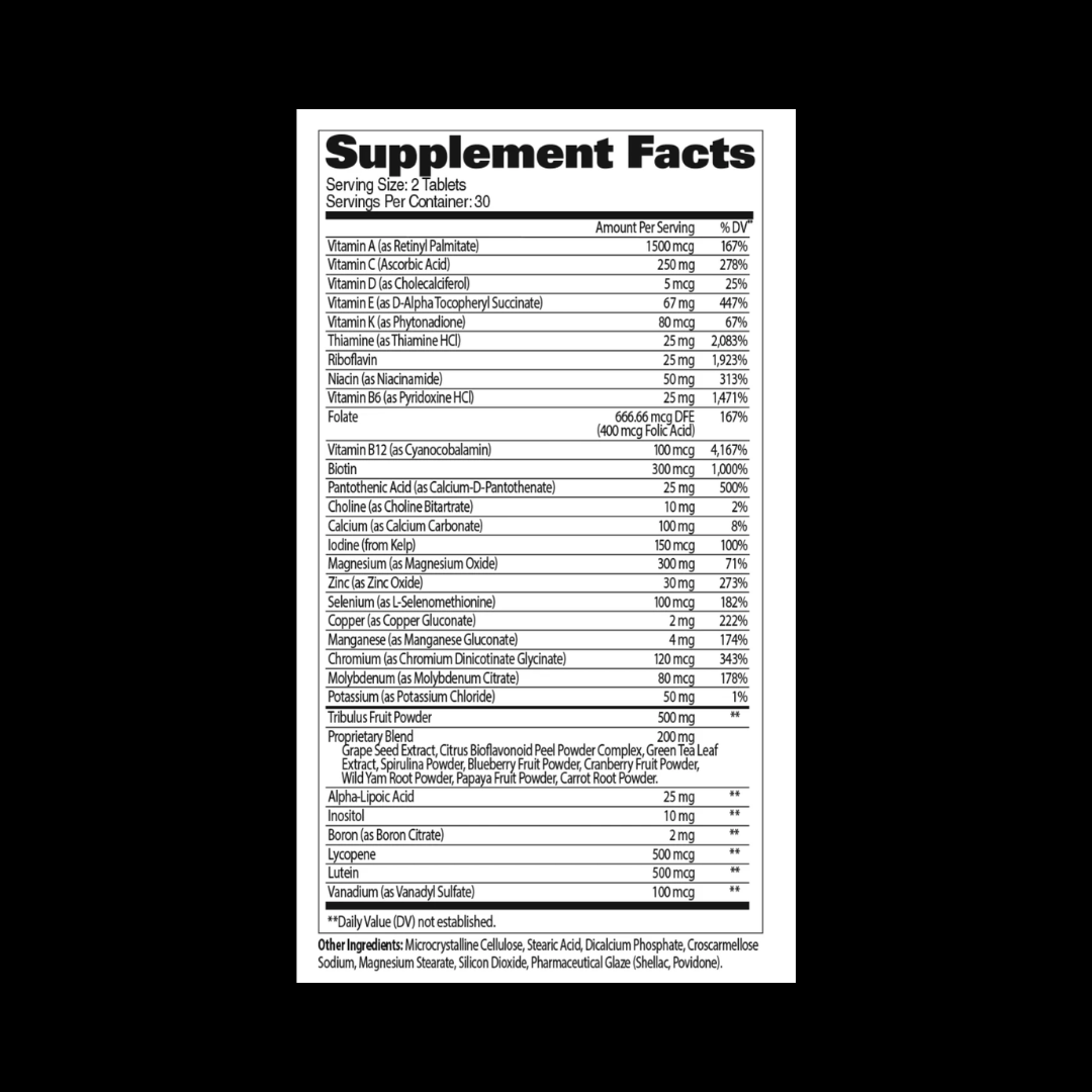 GAT MENS MULTI+TEST 60 TABS