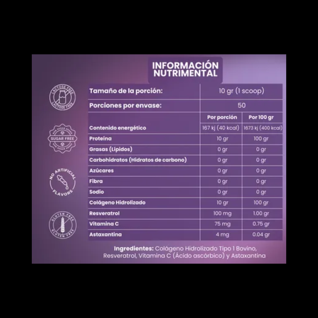SOLESSA COLÁGENO HIDROLIZADO CON RESVERATROL, ASTAXANTINA Y VITAMINA C